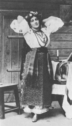 Мравина в роли Оксаны в опере &quot;Ночь перед Рождеством&quot;, 1895