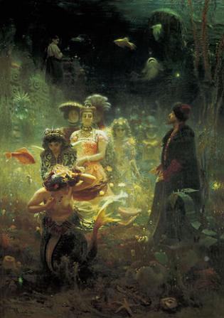 В подводном царстве. Картина Репина &quot;Садко&quot;, 1876