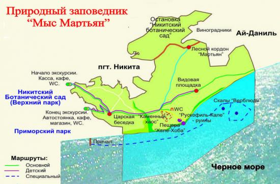 Мыс Мартьян схема