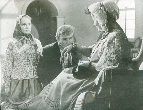 Елена Полевицкая в роли Барыни, кадр из к/ф &quot;Муму&quot;, 1959