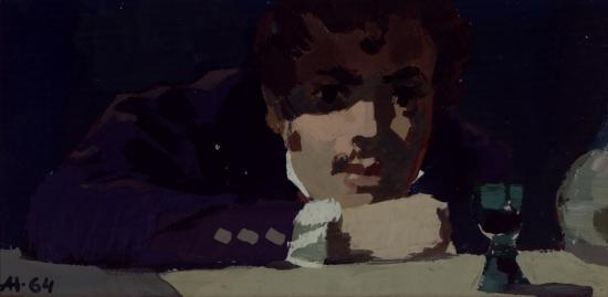 Николай Ростов в Тильзите, иллюстрация художника А.В. Николаева, 1964