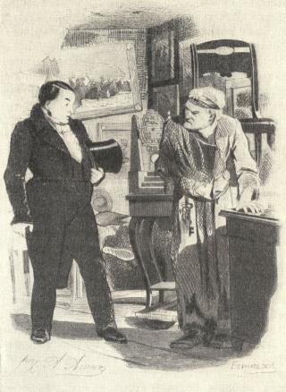 Чичиков у Плюшкина, художник Александр Агин, 1846-47