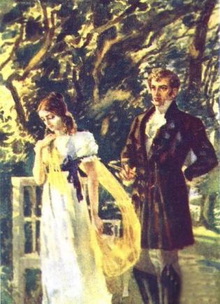 Татьяна Ларина и Евгений Онегин